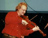 Mats Eden with the old haircut and fiddle, photo by The Mollis