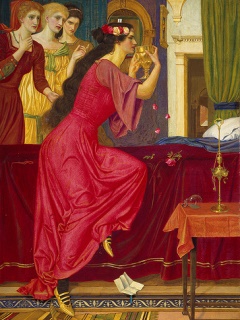 Sigismonda Drinking the Poison by Joseph Edward Southall (1897)