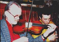 Seamus and Aidan in session; photo by Sean Laffey